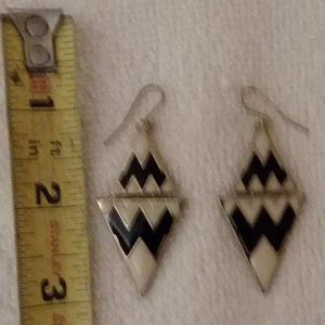 Earrings, Pierced, Triangle Design